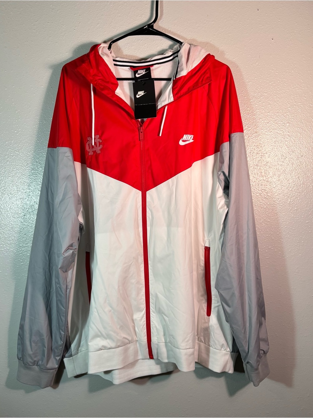 Nike Team NC State Wolfpack Windrunner Full-Zip Jacket Men's 3XL Red White NWT